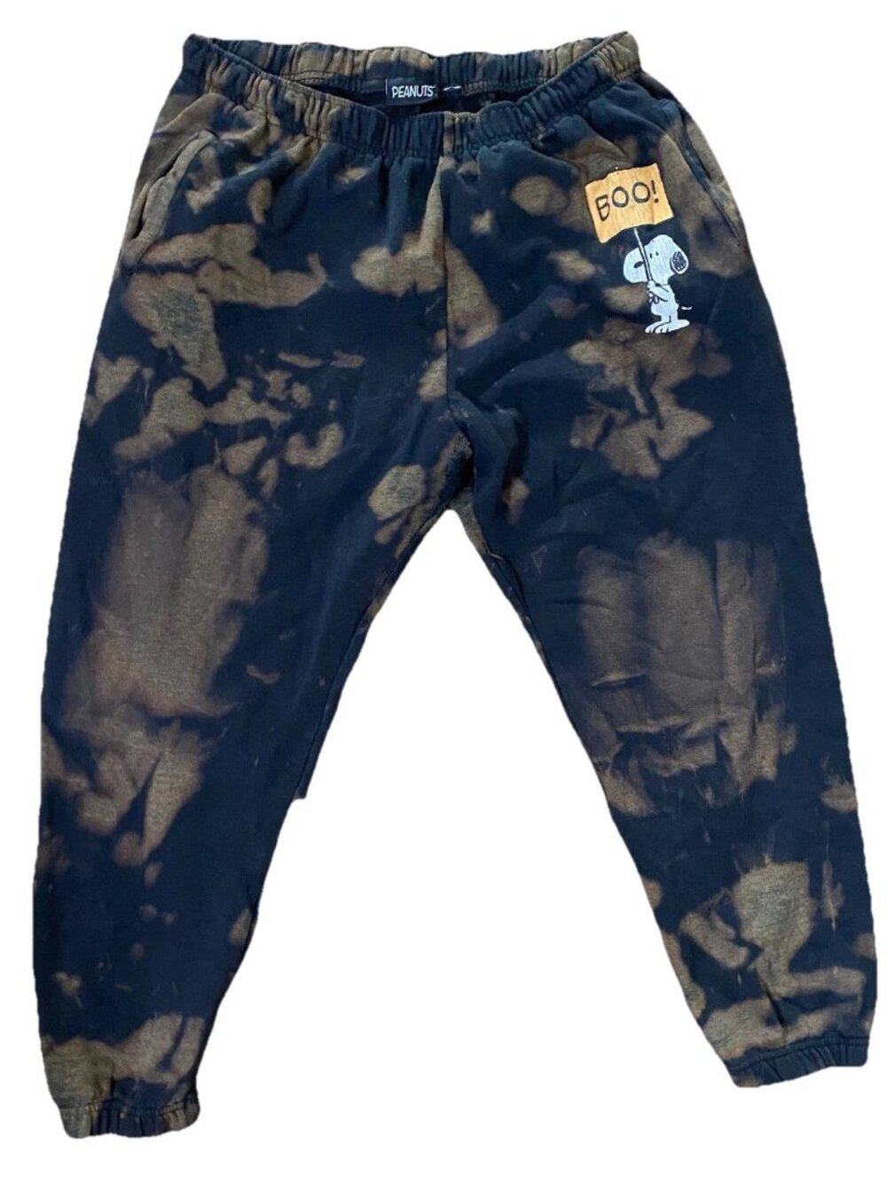 Peanuts Boo! Halloween Jogger Pants Snoopy Charlie Brown Womens XL